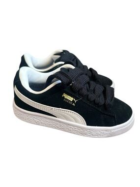 Puma Suede XL Sneakers Black White Toddler Size 11